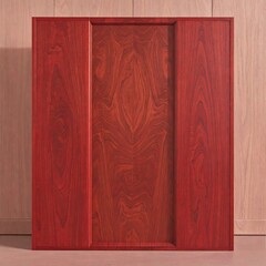 Red wooden panel, intricate grain