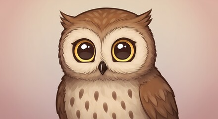 Cute owl portrait