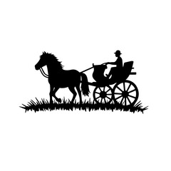 horse and carriage silhouettes, horse, silhouette, vector, animal, black, illustration, carriage, isolated, race, farm, animals, equestrian, art, riding, sport, rider, cowboy, nature, cart, white, run