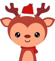 Cute Christmas Deer Element