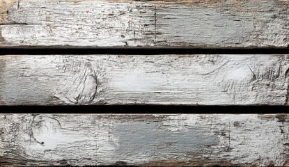 Weathered, painted wood planks
