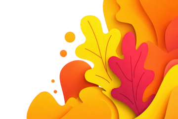 Abstract Autumnal Leaves Design