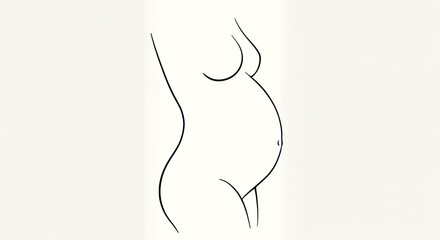 Pregnant woman silhouette