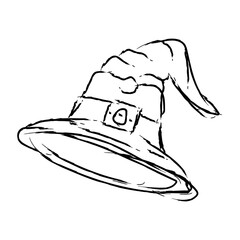 Witch Hat Hand Drawn Halloween Graphic