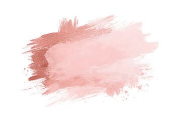 Abstract Brush Stroke Design With Pink And Rose Gold Glitters
