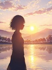 Fototapeta premium Golden Horizon Harmony