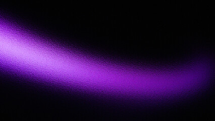Abstract textured purple light beam illuminating a dark black background with subtle grainy effect