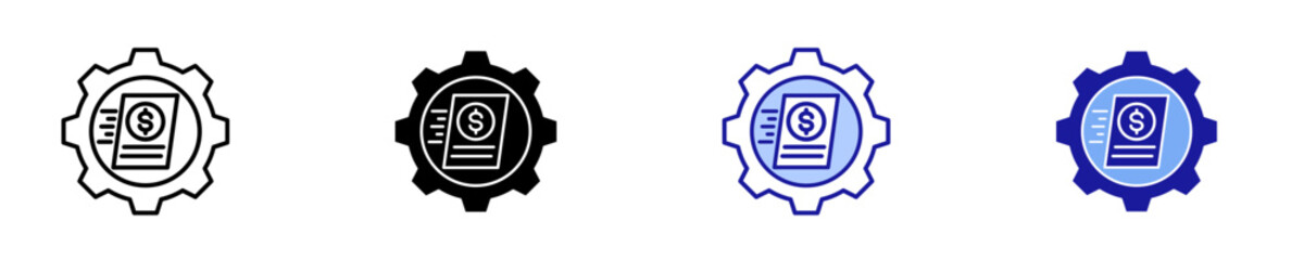 Fast Processing  Icon Set Multiple Style Collection