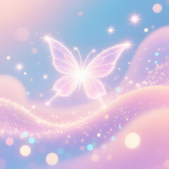 abstract background with butterflies