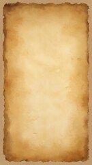 Fototapeta premium Parchment Texture Background with Golden-Brown Stains and Curled Corners for Medieval Maps