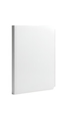 Naklejka premium Blank White Square Book or Album Mockup Isolated on Black Background - Ideal for Your Designs and Presentation