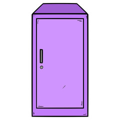 cabinet illustration hand drawn isolated vector