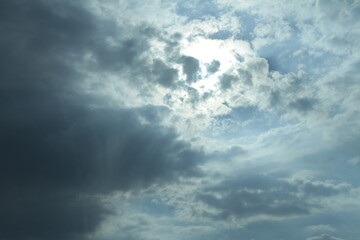blue sky with clouds