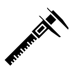 Vernier Caliper Silhouette for Precise Measurement