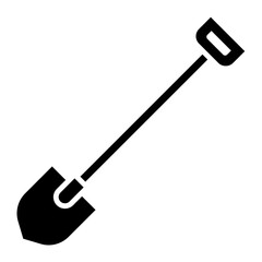 Shovel Icon: Digging Tool for Gardening and Construction