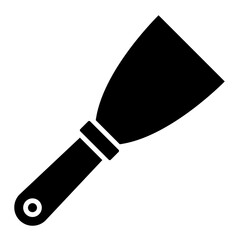 Putty Knife Icon for Construction and Home Repair