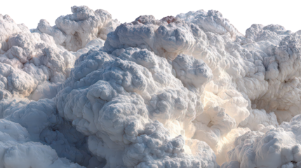 Abstract White Foam Cloudscape