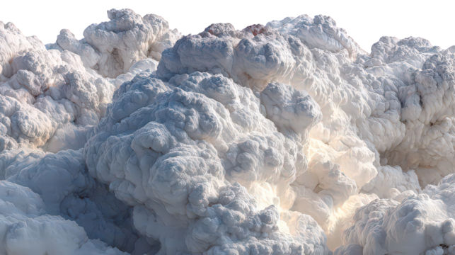 Abstract White Foam Cloudscape