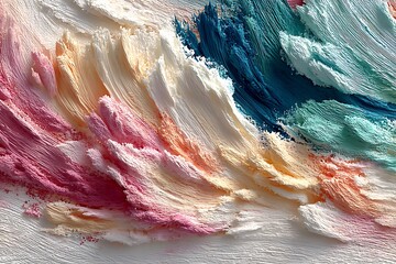 Abstract oil paint texture with pastel shades high resolution background