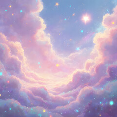 blue sky with clouds