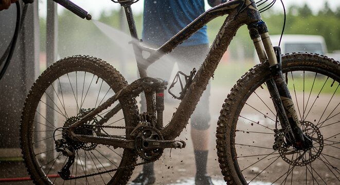 Mountain bike cleaning
