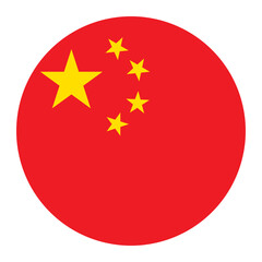 china flag round icon