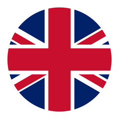 Obraz premium united kingdom flag round icon