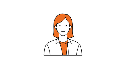Professional woman with bright orange hair and modern style, a perfect image for business or lifestyle content