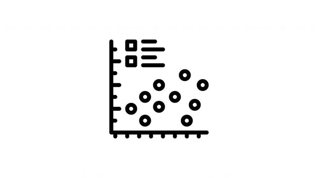 scatter plot animated icon