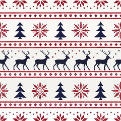 Christmas-themed Seamless pattern, Wrapping paper pattern.