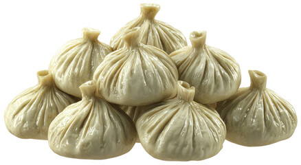 Obraz premium Pile of light beige dumplings