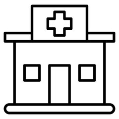 Clinic line icon