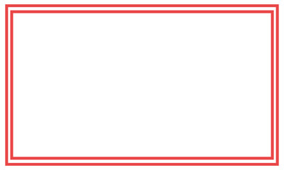 Obraz premium red square frame red picture frame with clipping path on white background