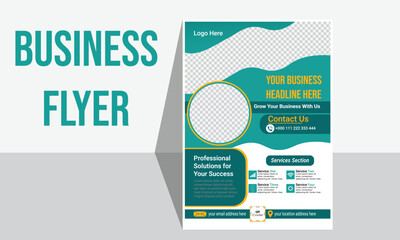 Corporate Identity Business Flyer Template – Modern Professional Design