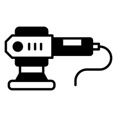 Electric Sander Illustration for Woodworking Projects