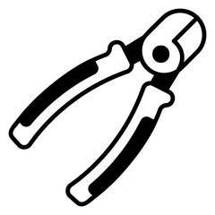 Wire Cutters Tool Isolated on White Background