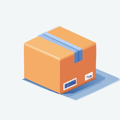 Cardboard boxes displayed on white backgrounds