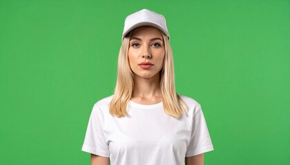 A young woman in her 20s with a beautiful smile is wearing a cap