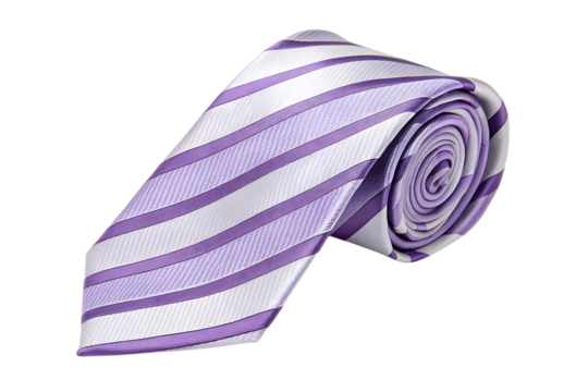 Striped purple necktie style guide