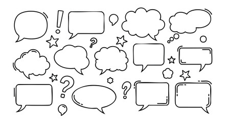 Obraz premium Download versatile speech bubbles for creative projects to elevate your designs and enhance communication