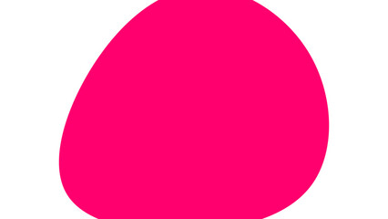 Abstract hot pink organic shape on a clean white background, perfect for modern design, branding, and creative projects.