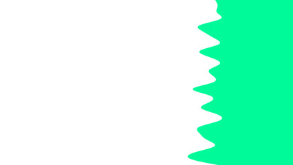 Vibrant green graphic with a dynamic wavy border on a white background, perfect for modern design, presentations, and digital content.