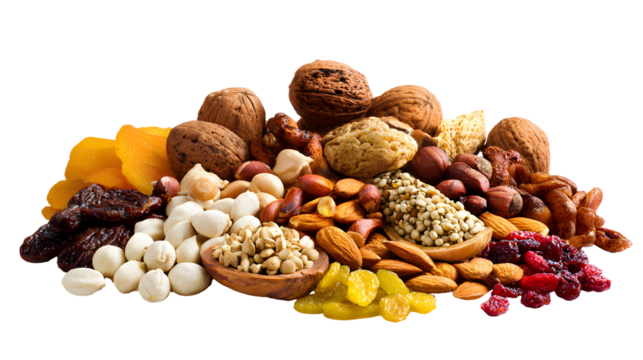 Almond nuts isolated on a wooden background. Almonds are a healthful food. Locally in Bangladesh, it is called Kath Badam.