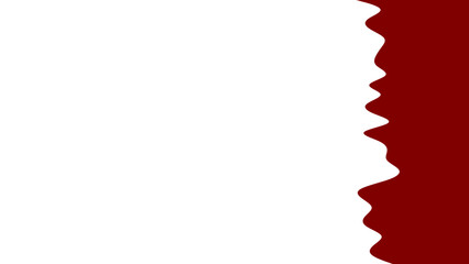 Stylized flag of Qatar with white and maroon colors, a distinctive national symbol perfect for international relations, cultural events, and travel themes.