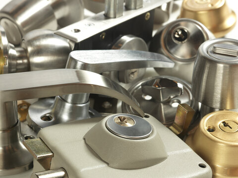 group of different door locks