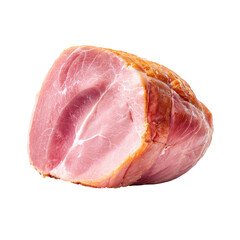 Close-up of a sliced cured ham