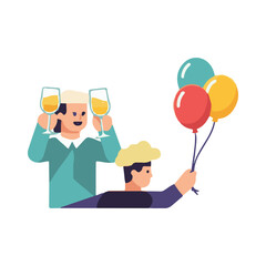cheers vector illustration design