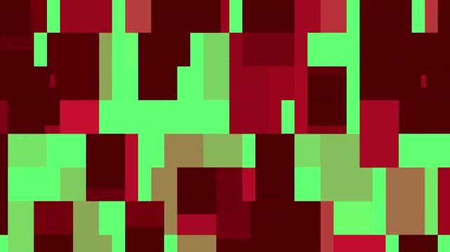 Green and maroon square pattern with soft motion