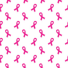 Breast Cancer Awareness Seamless Pattern