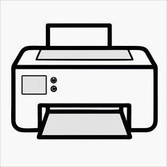 printer icon vector illustration